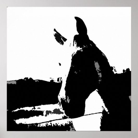 Paard Pop Art Poster (Voorkant)