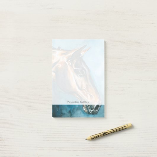 Paard Post-it® Notes (Op bureau)