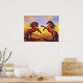 Paard Poster Paar (Keuken)
