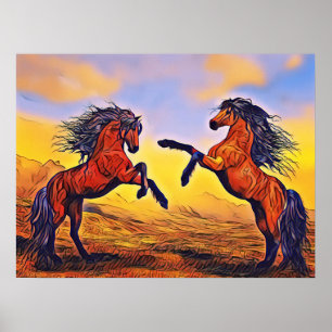 Paard Poster Paar