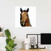 Paard Poster Print (Thuiskantoor)