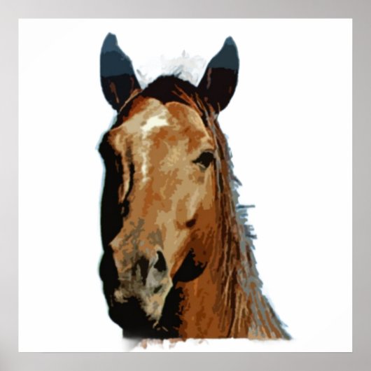 Paard Poster Print (Voorkant)