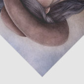 Paard Prairie Cowgirl "Beste vrienden" Tissuepapier (Detail)