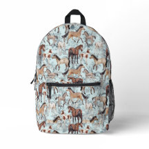 Paard Print Mooie Aqua Bloem Meisjes
