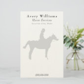 Paard Pro Klein Briefpapier (Staand voorkant)