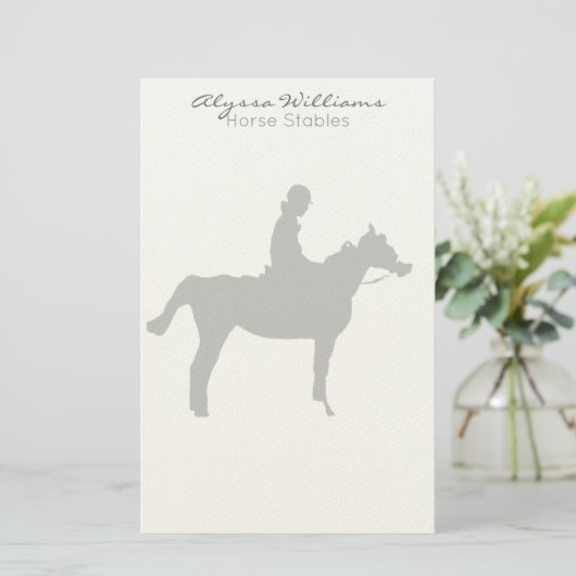 Paard Pro Klein Briefpapier (Staand voorkant)