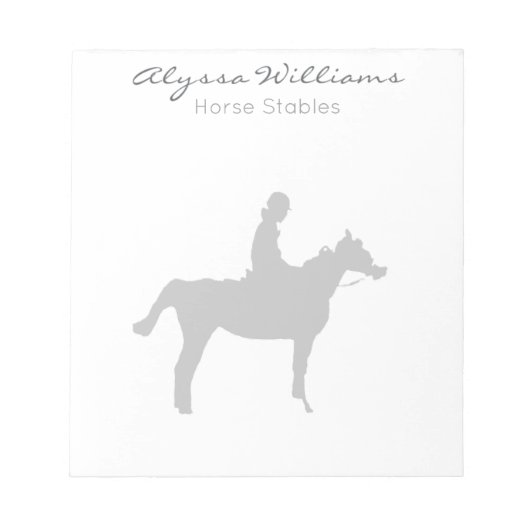Paard Pro Klein Notitieblok (Voorkant)