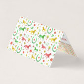 Paard Racing Derby Wager Party Games Wedden Slip Visitekaartje (Achterkant)