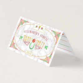 Paard Racing Derby Wager Party Games Wedden Slip Visitekaartje