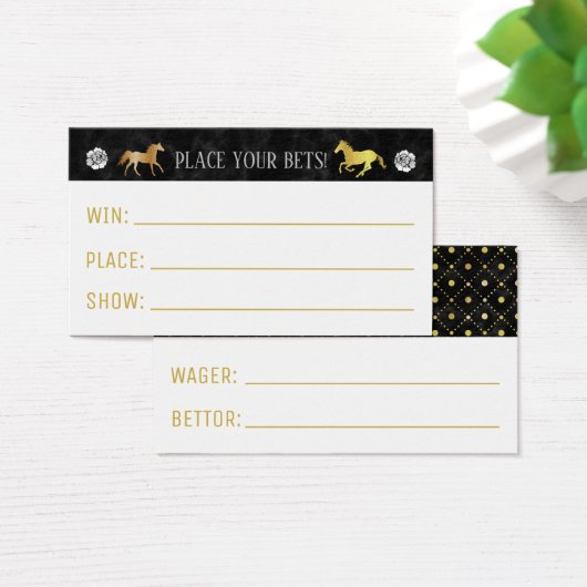 Paard Racing Derby Wager Wedden Slip Party Games Visitekaartje (Bureau)