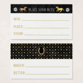 Paard Racing Derby Wager Wedden Slip Party Games Visitekaartje