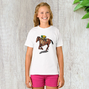 Paard Racing Meisjes T-shirt