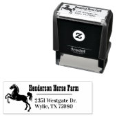 Paard retouradres Zelfinktstempel Zelfinktende Stempel (In situ)