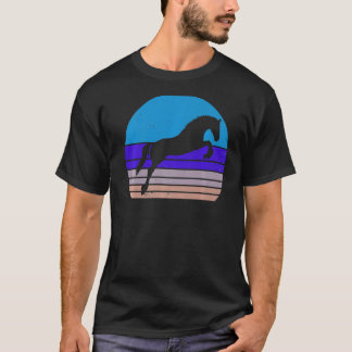 paard Retro paard silhouet paard dier T-shirt