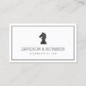  Paard Ridder Schaakstuk Professioneel Visitekaartje (Voorkant)