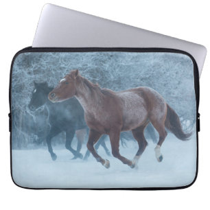 Paard rijden laptop sleeve