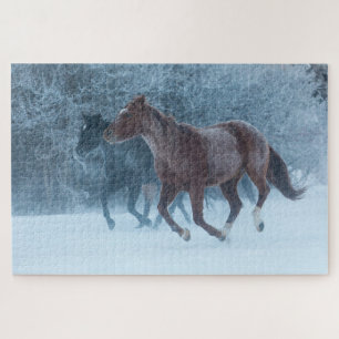 Paard rijden legpuzzel