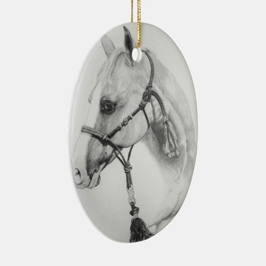 paard, rodeo keramisch ornament (Rechts)