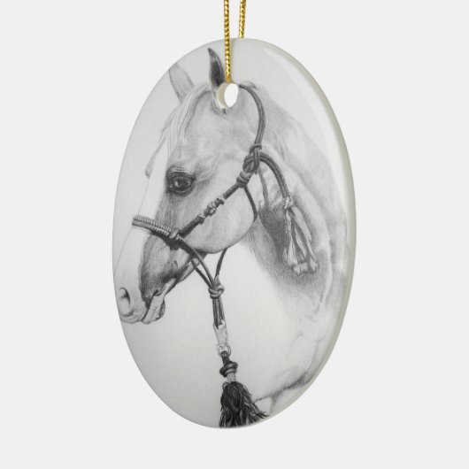 paard, rodeo keramisch ornament (Links)