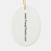 paard, rodeo keramisch ornament (Achterkant)