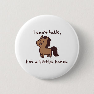 paard ronde button 5,7 cm