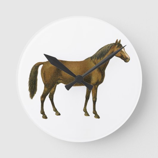 paard ronde klok (Voorkant)