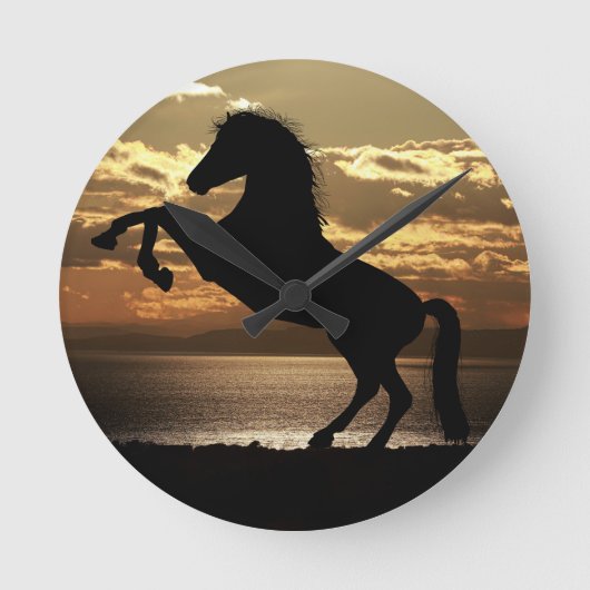 paard ronde klok (Voorkant)