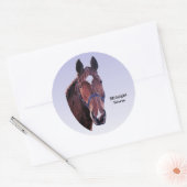 Paard Ronde Sticker (Envelop)