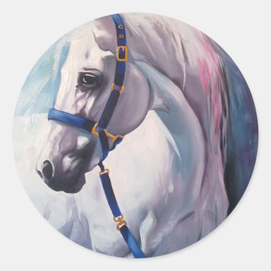 Paard Ronde Sticker (Voorkant)