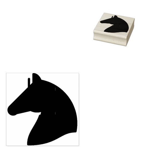 paard rubberstempel (Gestempeld)