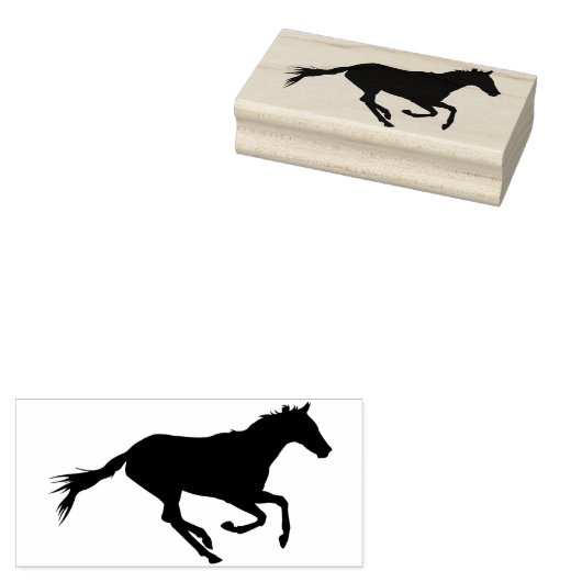 Paard Rubberstempel (Gestempeld)