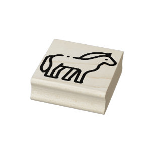 Paard Rubberstempel