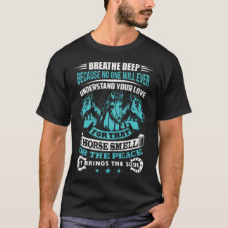 Paard Ruikt Grappig Equestrian Ruiter Paardenstal T-shirt