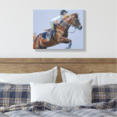 Paard & ruiter Canvas Kunst (Insitu (Slaapkamer))