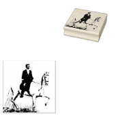 Paard & ruiter Rubber Stamp Rubberstempel (Gestempeld)