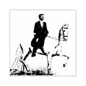 Paard & ruiter Rubber Stamp Rubberstempel (Afrduk)