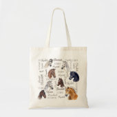 Paard ruitergiften voor meisjes gepersonaliseerde  tote bag (Voorkant)