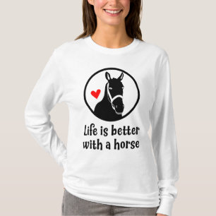 Paard Ruitersport Cowgirl Country Western Paardrij T-shirt