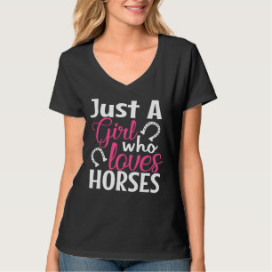 Paard Ruitersport Cowgirl Landelijk Westers Paardr T-shirt