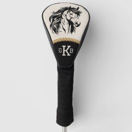 Paard Ruitersport Monogram Aangepast ontwerp Golfheadcover