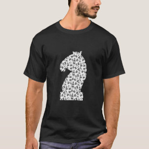 Paard schaakstuk schaker t-shirt