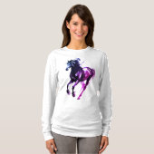 Paard Schilderen Lange Mouwen Top (Voorkant volledig)