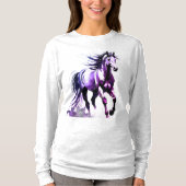 Paard Schilderij Lange Mouwen Top (Voorkant)