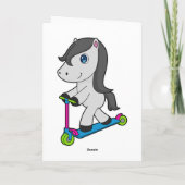 Paard Scooter Kaart (Achterkant)