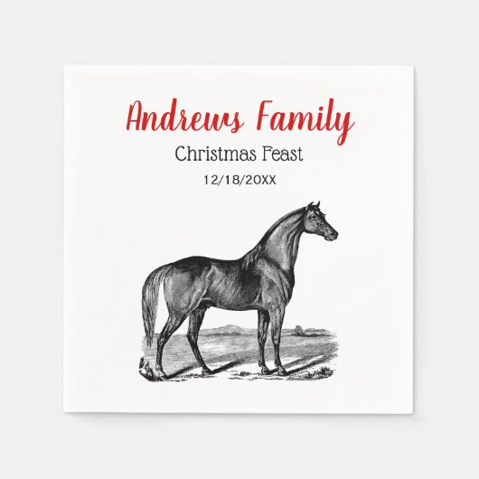  paard servet (Voorkant)