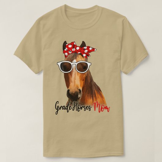 Paard Shirt Grade Paarden Shirt Grade Paarden Moed (Design voorkant)