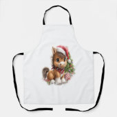 Paard Shirt Kerstman Hoed Schort (Voorkant)