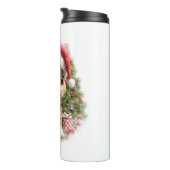 Paard Shirt Kerstman Hoed Thermosbeker (Geroteerd rechts)