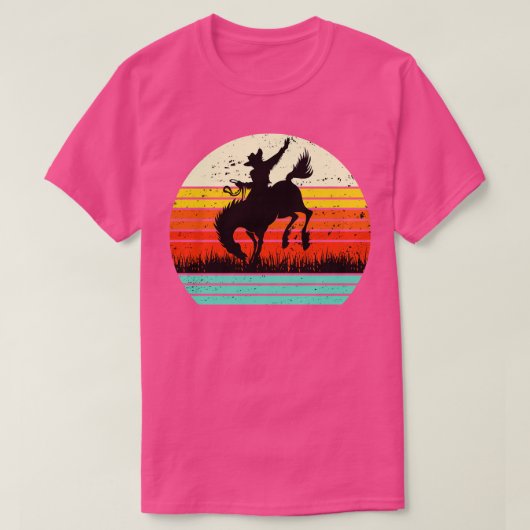 Paard Shirt Rodeo Shirt Bucking Bronco Shirt Paard (Design voorkant)