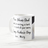 Paard Show Papa - Custom Foto Grappige Paardenras Koffiemok (Voorkant links)